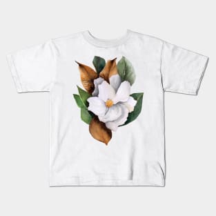 Magnolia with leaves Kids T-Shirt